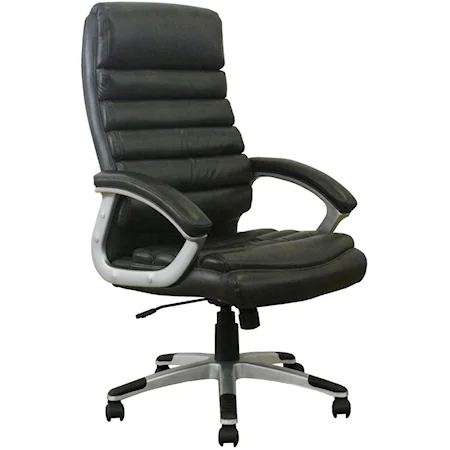 Desk Chair with Ribbed Seat and Seat Back